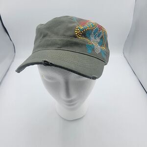 Brand New Womens Jeweled Cap, One Size Fits Most, Strech And Comfy